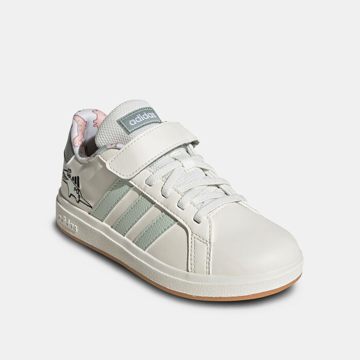 adidas Kids' Dino Grand Court 2.0 Shoes White adidas Kids' Dino Grand Court 2.0 Shoes White image number 1