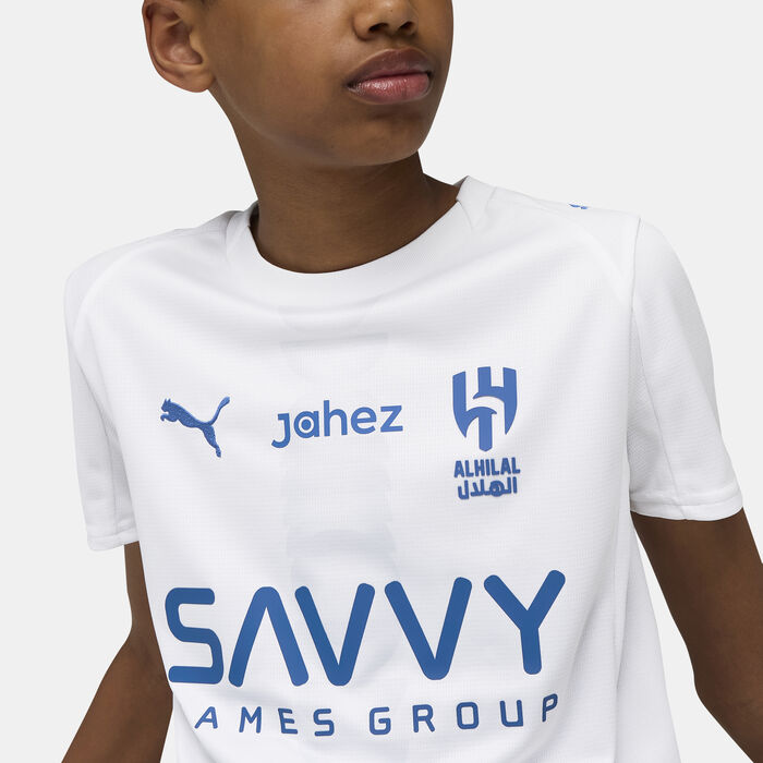 PUMA Kids' Al Hilal 25/26 Away Replica Football Jersey White PUMA Kids' Al Hilal 25/26 Away Replica Football Jersey White image number 3