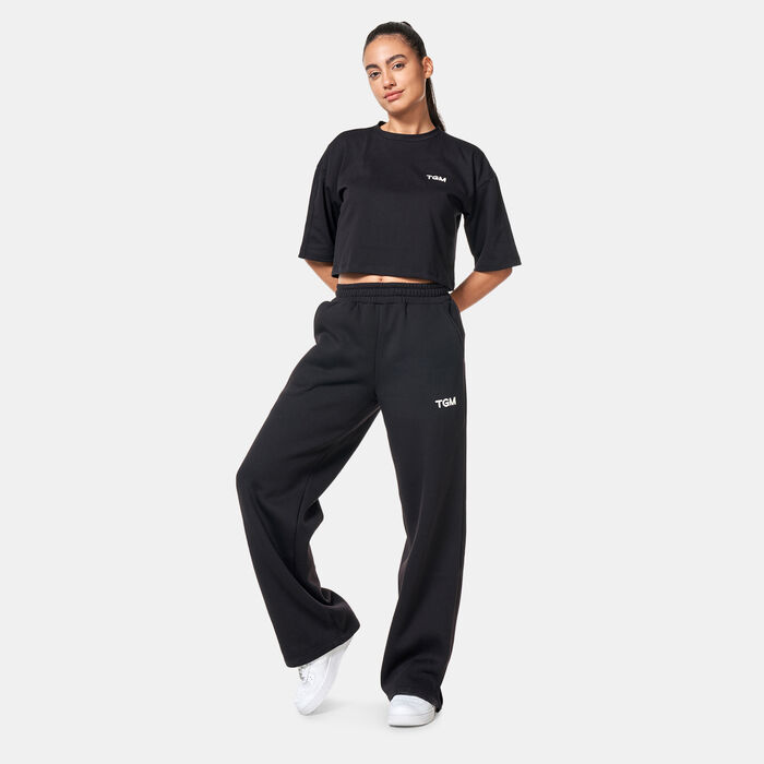 The Giving Movement Women's Logo Crop Top Black image number 2