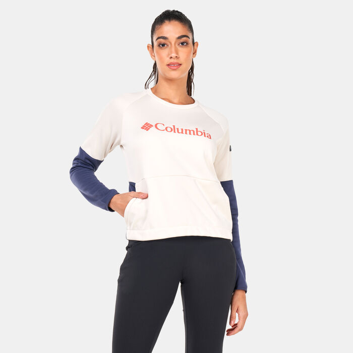 Columbia Women's Windgates™ Crew Sweatshirt White Columbia Women's Windgates™ Crew Sweatshirt White image number 0
