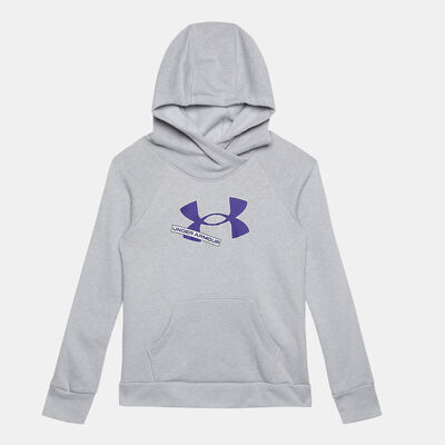Under Armour Kids' Rival Fleece Logo Hoodie Grey Under Armour Kids' Rival Fleece Logo Hoodie Grey