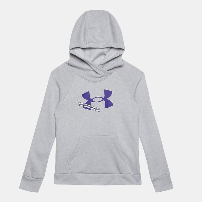 Under Armour Kids' Rival Fleece Logo Hoodie Grey Under Armour Kids' Rival Fleece Logo Hoodie Grey image number 0