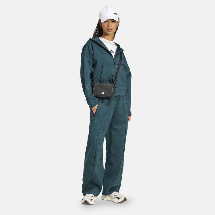 adidas Women's Z.N.E. Hoodie Green adidas Women's Z.N.E. Hoodie Green image number 3