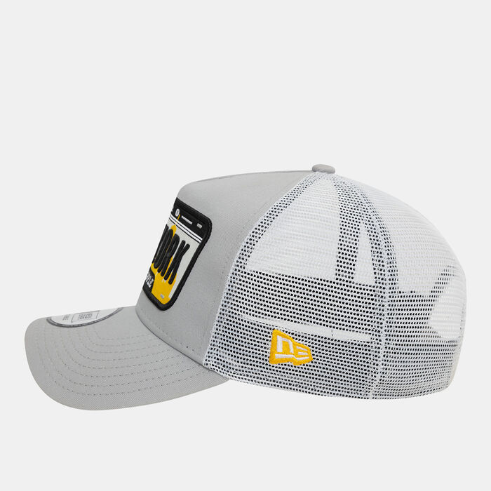 New Era Men's License Plate Trucker Cap Grey New Era Men's License Plate Trucker Cap Grey image number 3