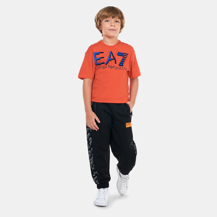 EA7 Emporio Armani Kids' Graphic Joggers Black EA7 Emporio Armani Kids' Graphic Joggers Black image number 2