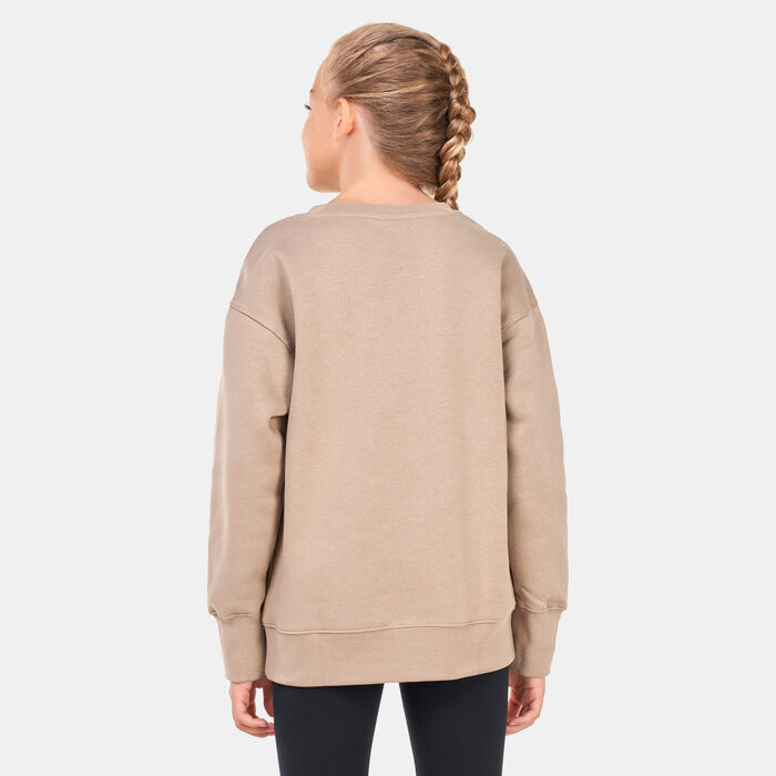 Nike Kids' Sportswear Fleece Sweatshirt Beige Nike Kids' Sportswear Fleece Sweatshirt Beige image number 1