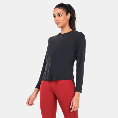 Nike Women's One Dri-FIT UV Luxe Long-Sleeve T-Shirt Black