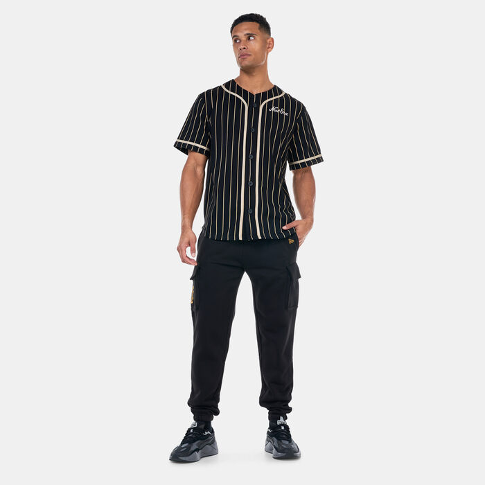 New Era Men's Pinstripe Jersey Black New Era Men's Pinstripe Jersey Black image number 2