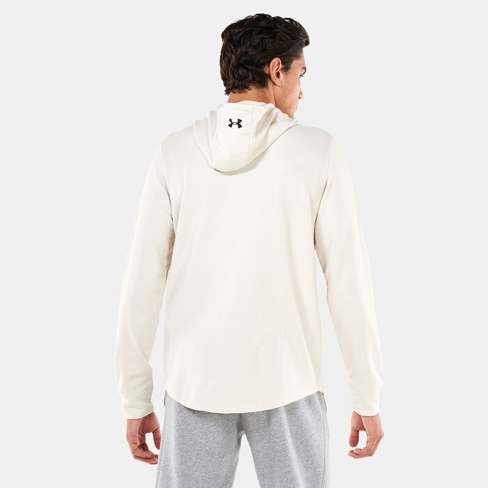 Under Armour Men's Project Rock Terry Hoodie White image number 1