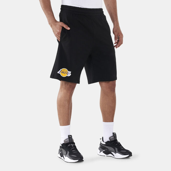 New Era Men's NBA LA Lakers Team Logo Shorts Black New Era Men's NBA LA Lakers Team Logo Shorts Black image number 0