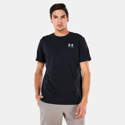 Under Armour Men's Logo Heavyweight T-Shirt Black