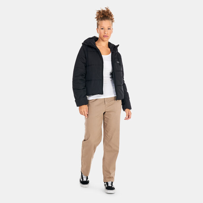 Vans Women's Short Puffer Jacket Black Vans Women's Short Puffer Jacket Black image number 2