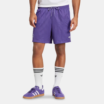 adidas Men's Real Madrid Terrace Icons Shorts Purple