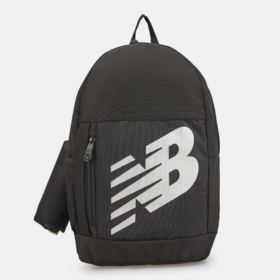 New Balance Kids' Logo Backpack with Pencil Case Black