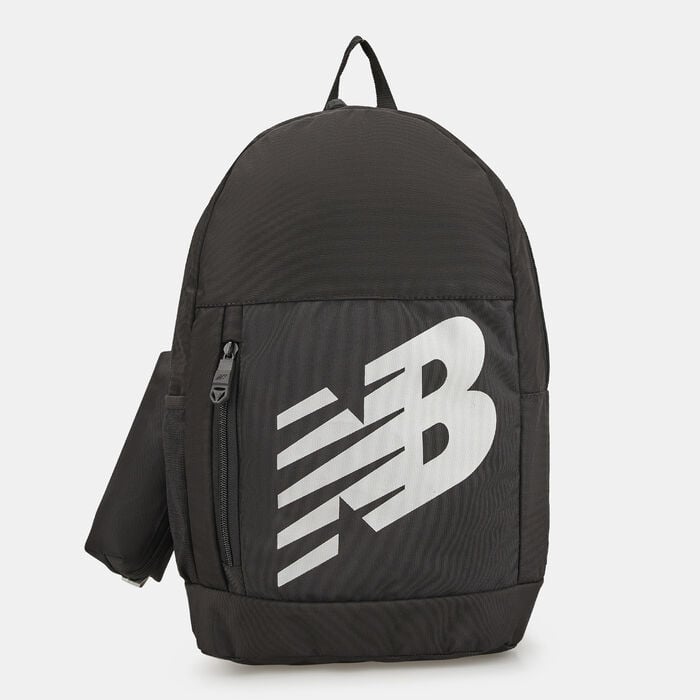 New Balance Kids' Logo Backpack with Pencil Case Black New Balance Kids' Logo Backpack with Pencil Case Black image number 0