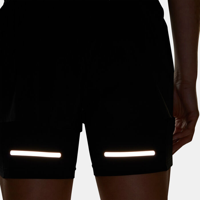 adidas Women's Ultimate 2-in-1 Running Shorts Black adidas Women's Ultimate 2-in-1 Running Shorts Black image number 4