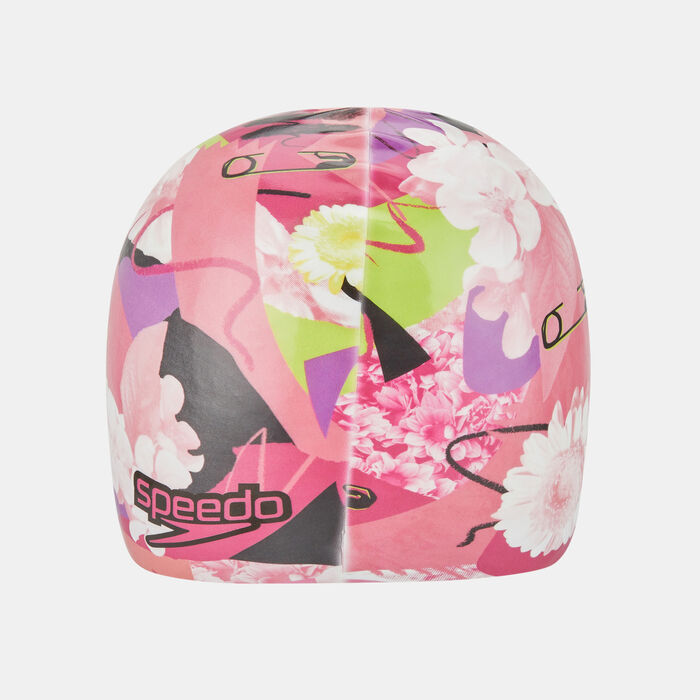 Speedo Kids' Digitally Printed Swimming Cap Multi-Color image number 1