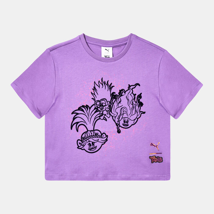 PUMA Kids' X Trolls Graphic T-Shirt Purple PUMA Kids' X Trolls Graphic T-Shirt Purple image number 0