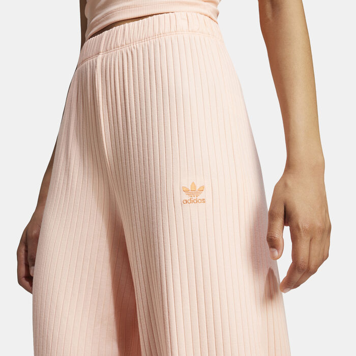 adidas Originals Women's Essentials Wide Leg Pants Pink image number 3