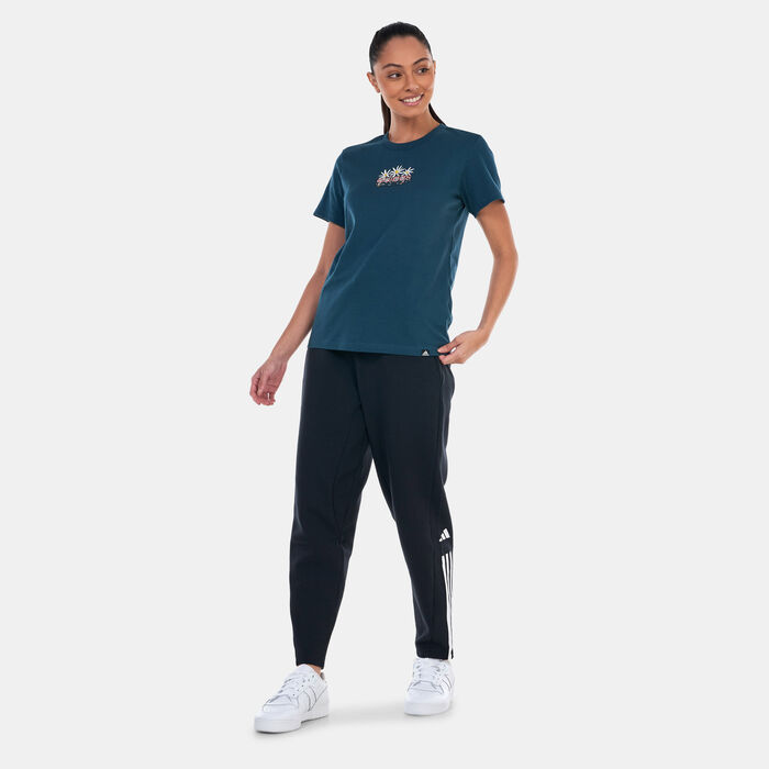 adidas Women's Doodle Graphic T-Shirt Brown adidas Women's Doodle Graphic T-Shirt Brown image number 2