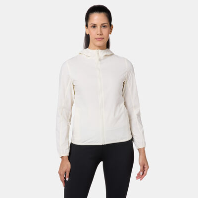 Sun and Sand Sports Women's Classic Shell Parka Jacket White