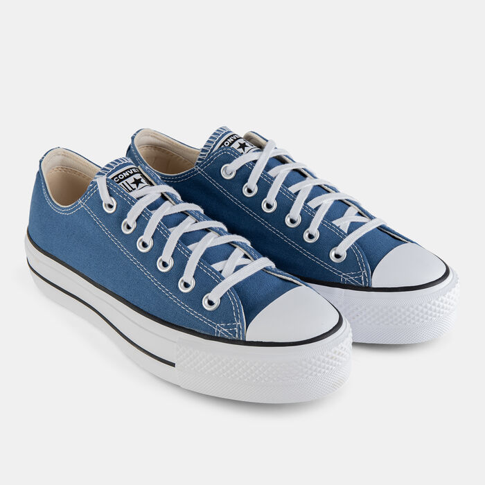 Converse Chuck Taylor All Star Canvas Platform Unisex Shoes Blue Converse Chuck Taylor All Star Canvas Platform Unisex Shoes Blue image number 1