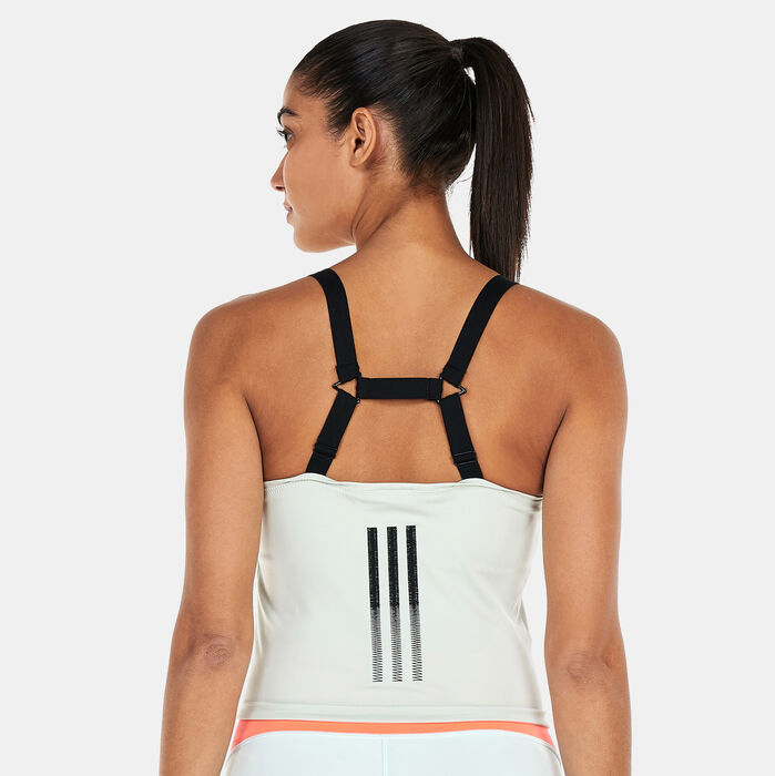 adidas Women’s Parley Run For The Oceans Cropped Tank Top Green adidas Women’s Parley Run For The Oceans Cropped Tank Top Green image number 1