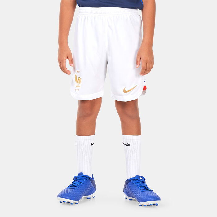 Nike Kids' France Dri-FIT Stadium Home Football Shorts - 2022/23 (Older Kids) White Nike Kids' France Dri-FIT Stadium Home Football Shorts - 2022/23 (Older Kids) White image number 0