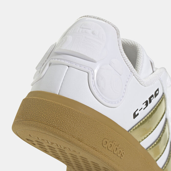 adidas Kids' Star Wars Grand Court 2.0 Shoes Gold adidas Kids' Star Wars Grand Court 2.0 Shoes Gold image number 4