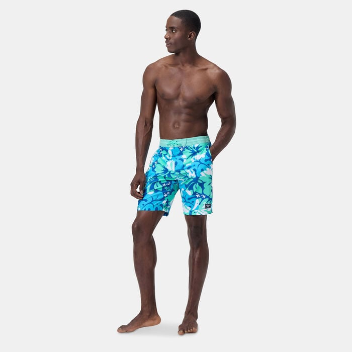 Speedo Men's Printed Bondi Swimming Shorts Blue Speedo Men's Printed Bondi Swimming Shorts Blue image number 2
