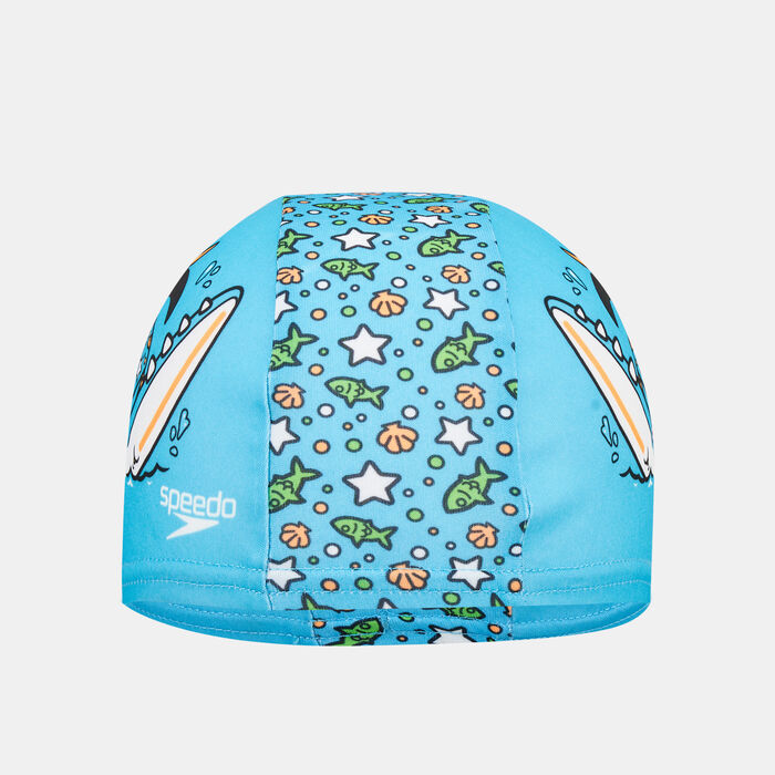 Speedo Kids' Learn to Swim Printed Swimming Cap Blue Speedo Kids' Learn to Swim Printed Swimming Cap Blue image number 0