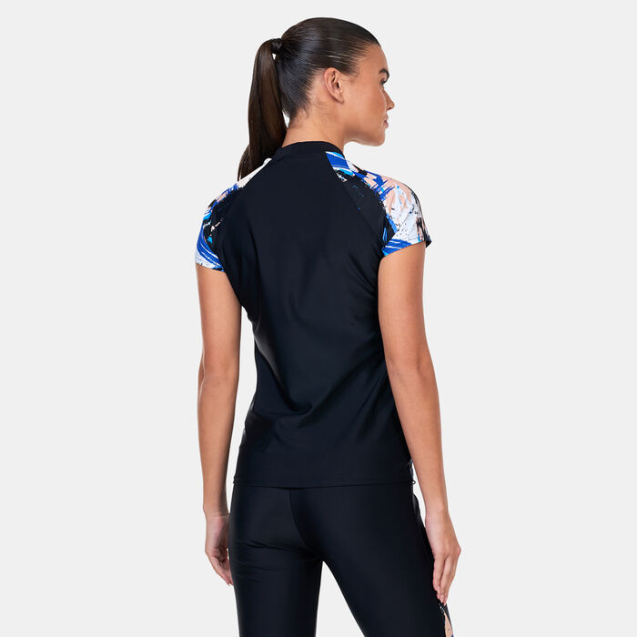 Arena Women's Modesty Swimming Rashguard Multi-Color Arena Women's Modesty Swimming Rashguard Multi-Color image number 1
