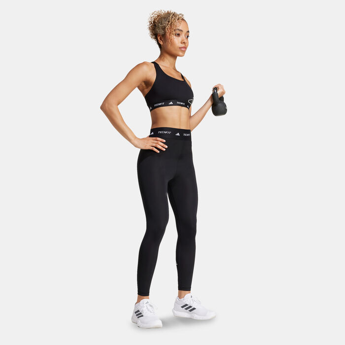 adidas Women's TECHFIT Medium-Support Training Sports Bra Black adidas Women's TECHFIT Medium-Support Training Sports Bra Black image number 2