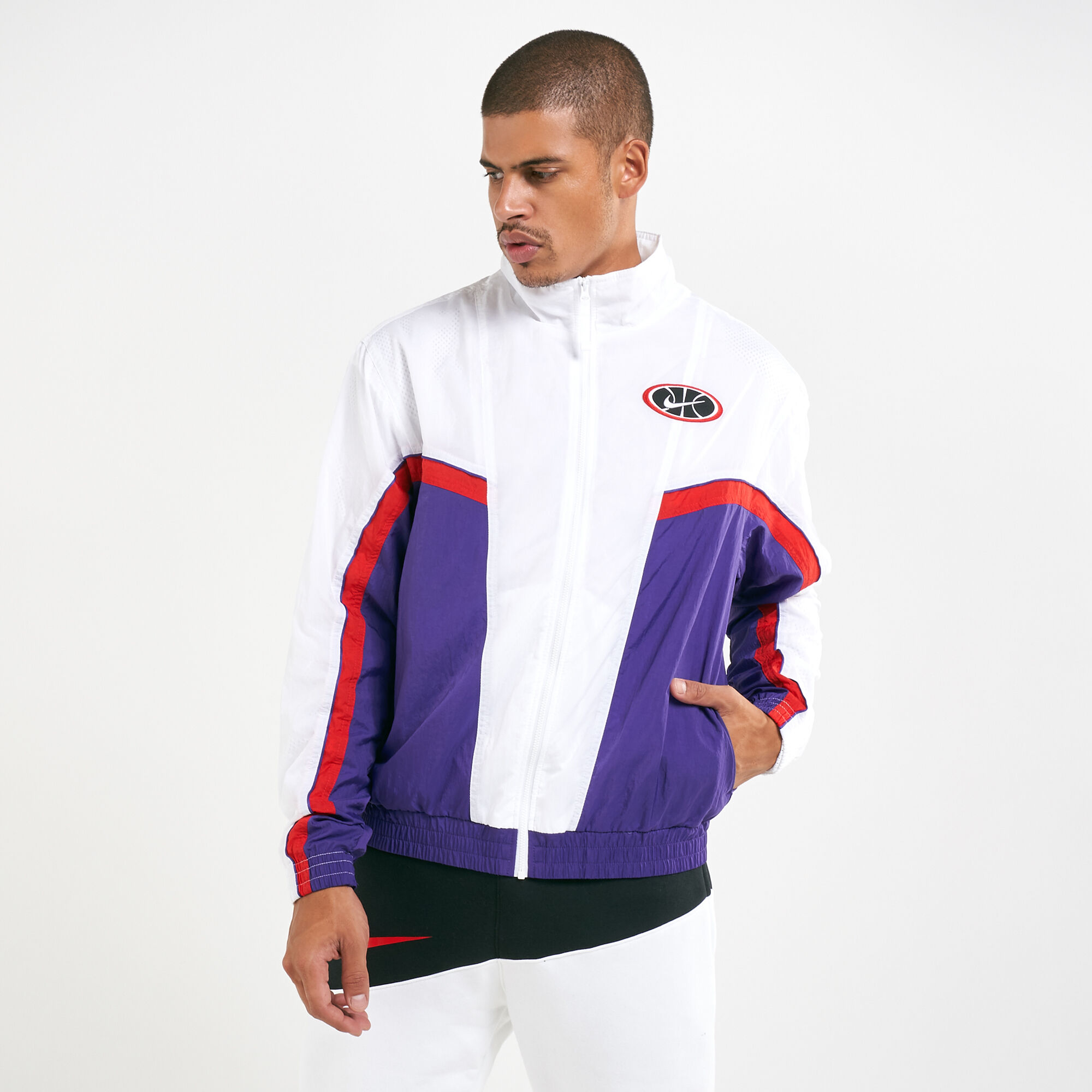 Nike throwback basketball jacket Clearance