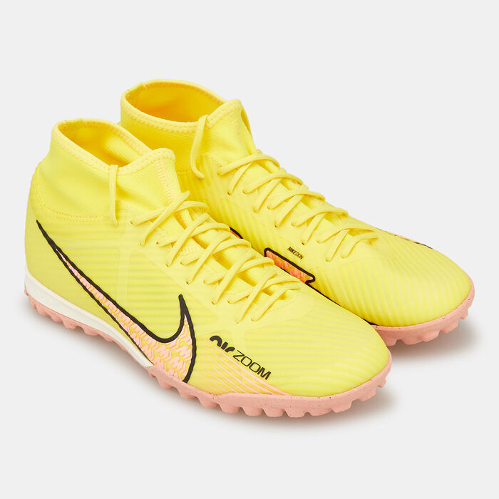 Nike Men's Mercurial Superfly 9 Academy Turf Ground Football Shoes yellow Nike Men's Mercurial Superfly 9 Academy Turf Ground Football Shoes yellow image number 1