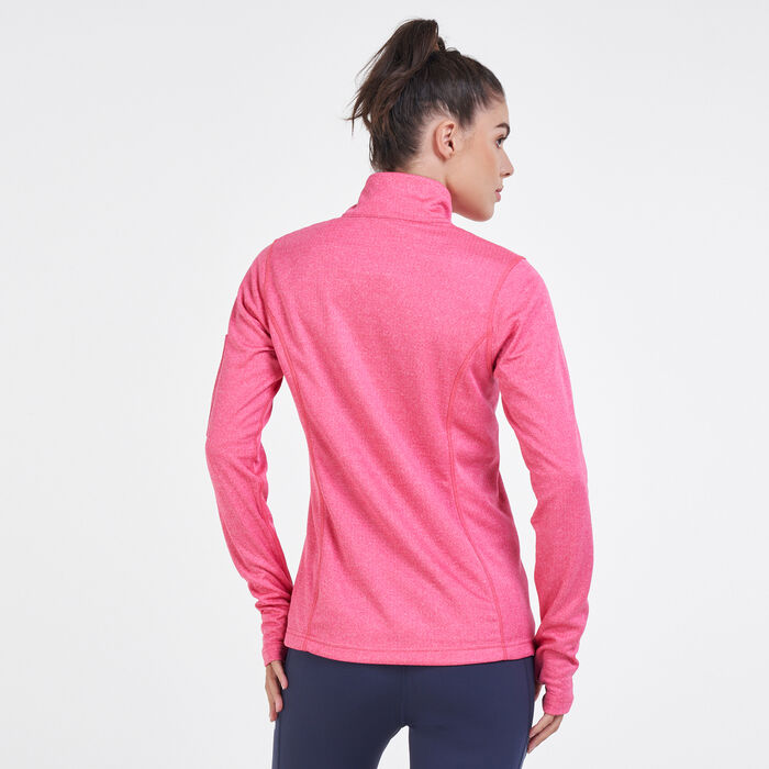 Columbia Women's Park View™ Grid Fleece Pullover Red Columbia Women's Park View™ Grid Fleece Pullover Red image number 1