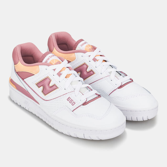 New Balance Women's BB550 Shoes White New Balance Women's BB550 Shoes White image number 2
