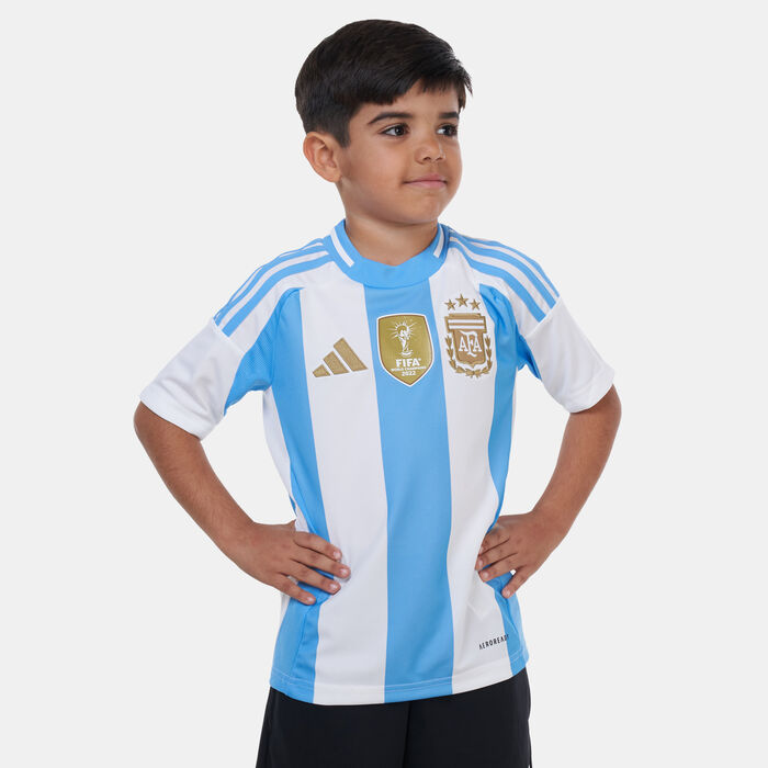 adidas Kids' Argentina Home Football Jersey - 2024 White adidas Kids' Argentina Home Football Jersey - 2024 White image number 0