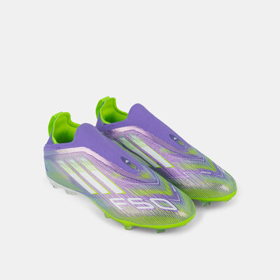 adidas Kids' F50 Elite Laceless Firm Ground Football Shoes  Purple adidas Kids' F50 Elite Laceless Firm Ground Football Shoes  Purple