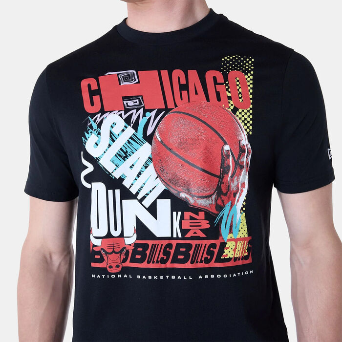New Era Men's NBA Chicago Bulls Graphic T-Shirt Black New Era Men's NBA Chicago Bulls Graphic T-Shirt Black image number 2
