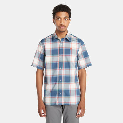 Timberland Men's Check Poplin Shirt Green