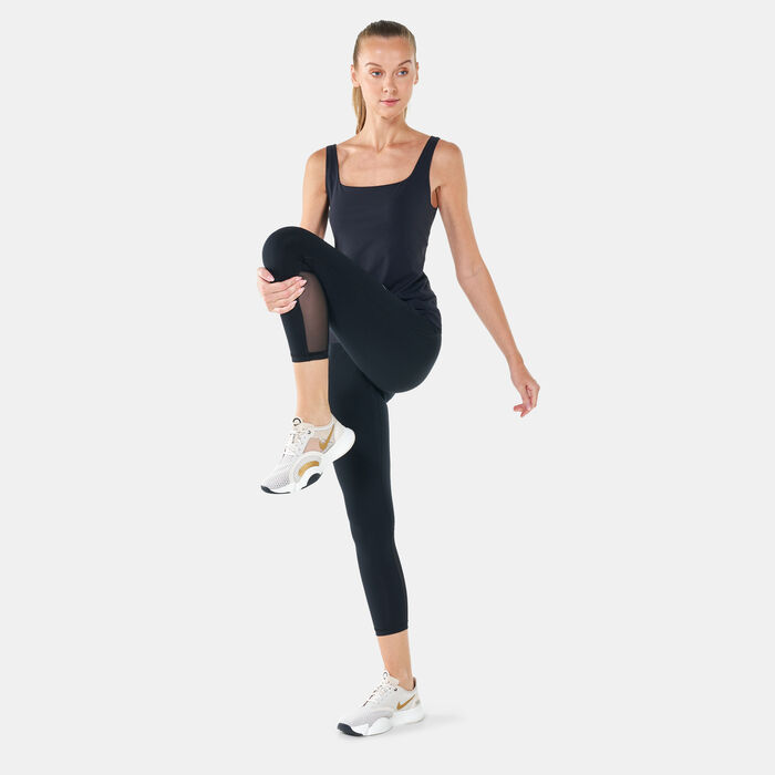 Nike Women's Yoga Luxe Tank Top Black Nike Women's Yoga Luxe Tank Top Black image number 2