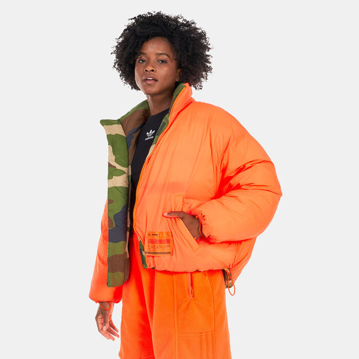 adidas Originals Women's Light Nylon Puffer Jacket Multi-Color adidas Originals Women's Light Nylon Puffer Jacket Multi-Color image number 3
