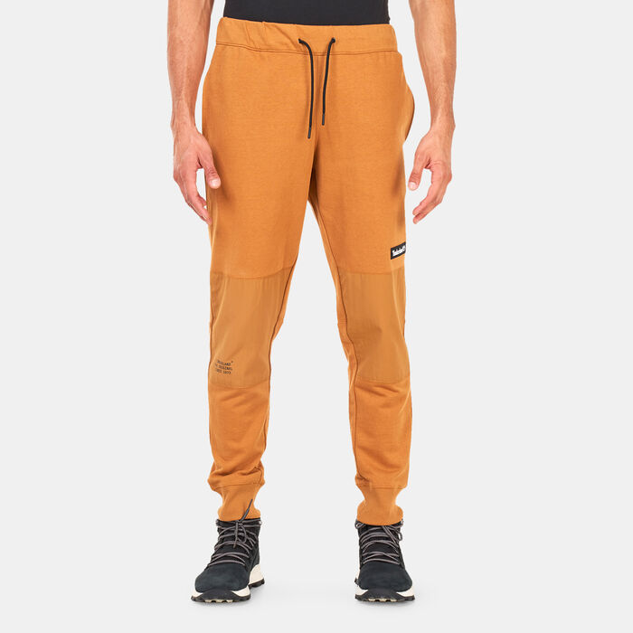 Timberland Men's Heavyweight Mixed Media Sweatpants yellow Timberland Men's Heavyweight Mixed Media Sweatpants yellow image number 0
