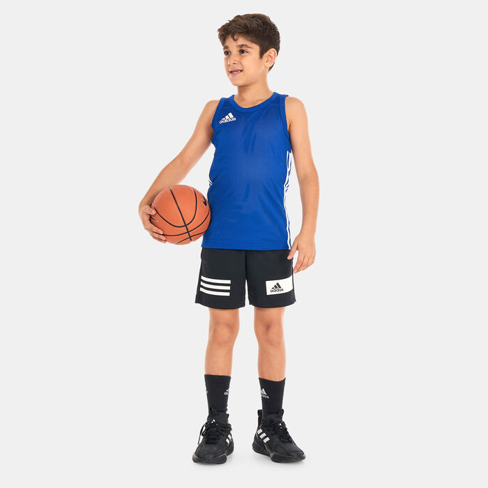 adidas Kids' 3G Speed Reversible Jersey Blue image number 2