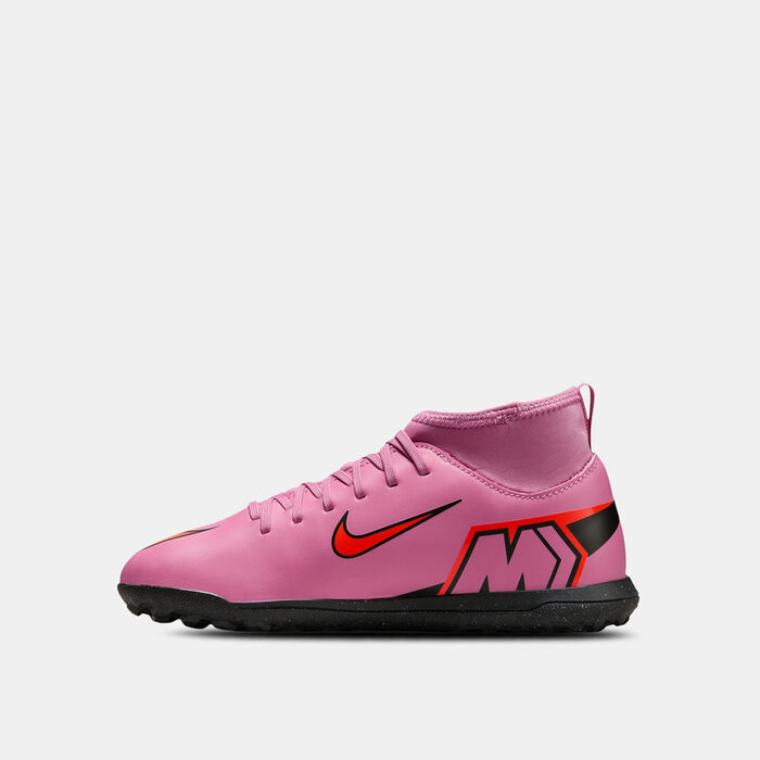 Nike Kids' Mercurial Superfly 10 Club Turf Ground Football Shoes Pink Nike Kids' Mercurial Superfly 10 Club Turf Ground Football Shoes Pink image number 2