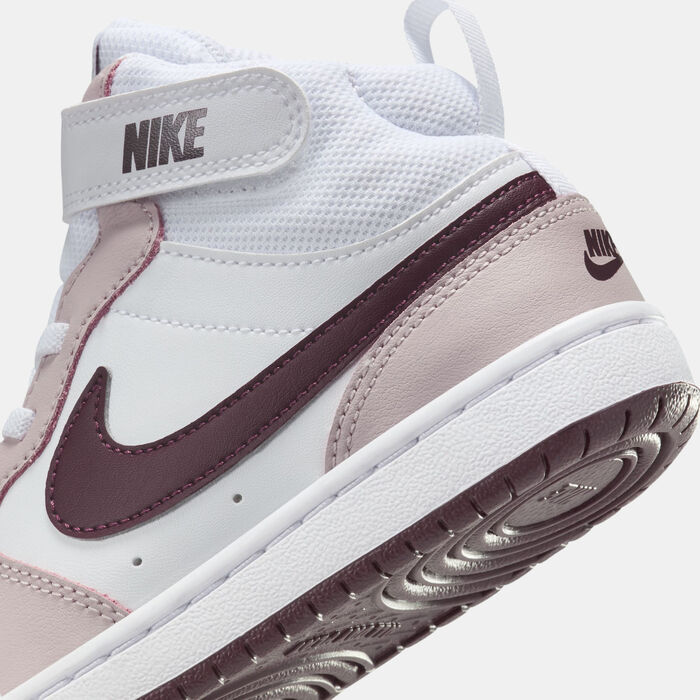 Nike Kids' Court Borough Mid 2 Shoe (Younger Kids) Purple image number 5