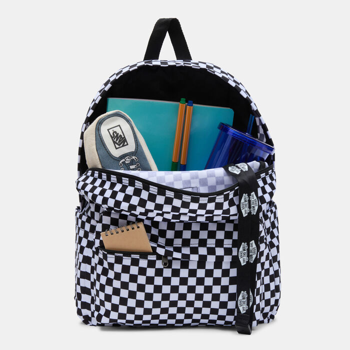 Vans Old Skool Checkerboard Backpack Black Vans Old Skool Checkerboard Backpack Black image number 0