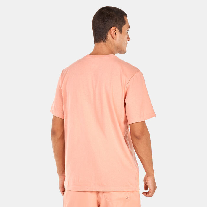 Jordan Men's Air Wordmark T-Shirt Orange Jordan Men's Air Wordmark T-Shirt Orange image number 1