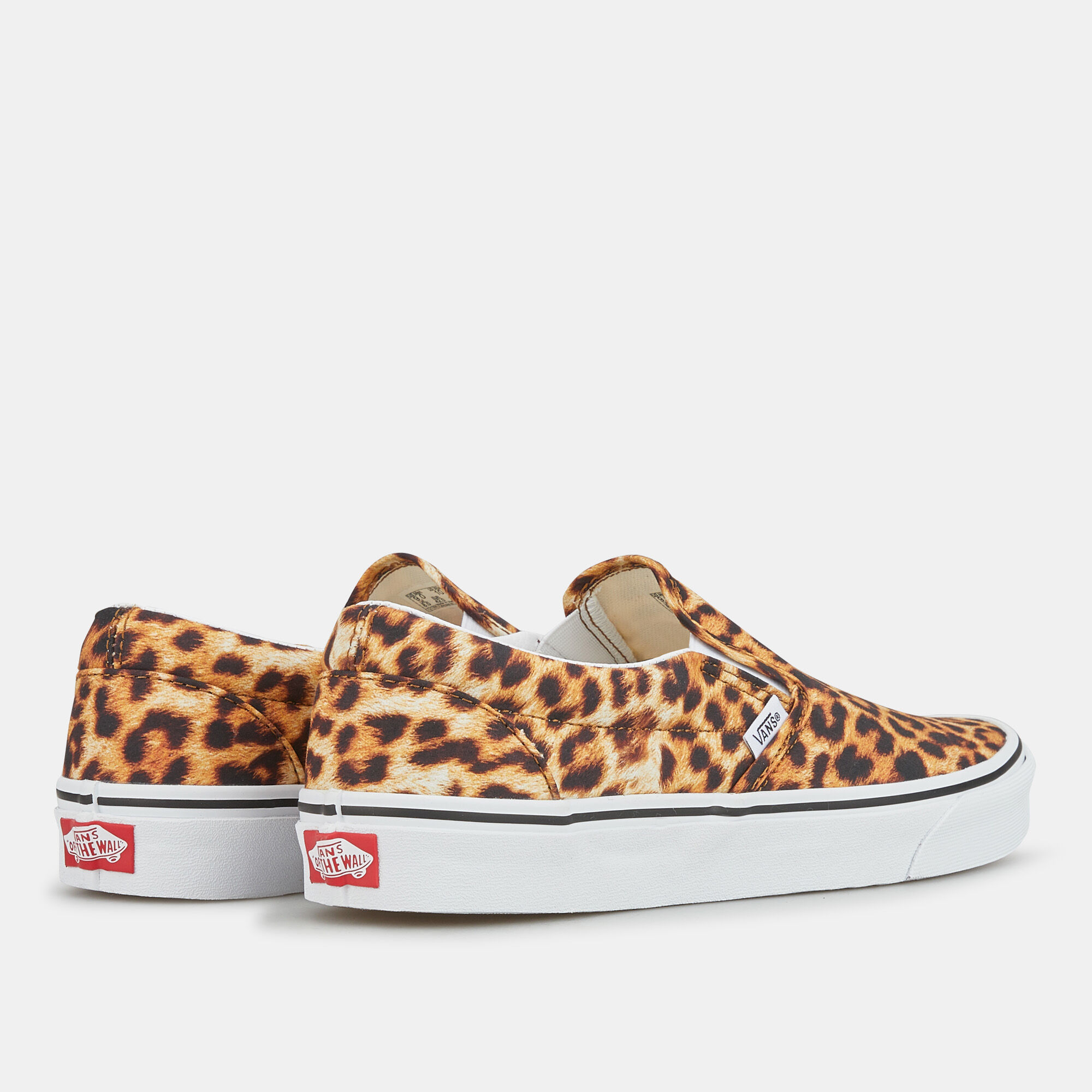 Leopard print sales slip ons vans
